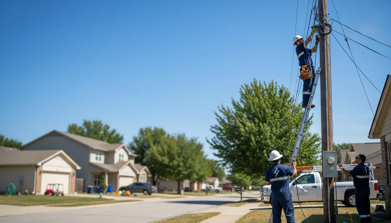 Residential electrician providing installation services in Oslo, MN